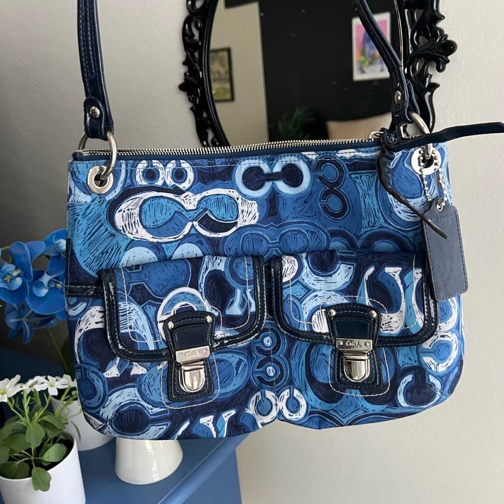 Coach Denim Poppy Shoulder Bag C1293-19882